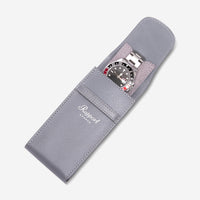 Rapport London Hyde Park Grey Smooth Leather Single Watch Pouch D406 - THE SOLIST - Rapport