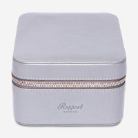 Rapport London Hyde Park Navy Grey Smooth Leather Two Watch Zip Case D264 - THE SOLIST - Rapport