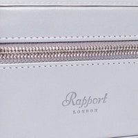 Rapport London Hyde Park Navy Grey Smooth Leather Two Watch Zip Case D264 - THE SOLIST - Rapport