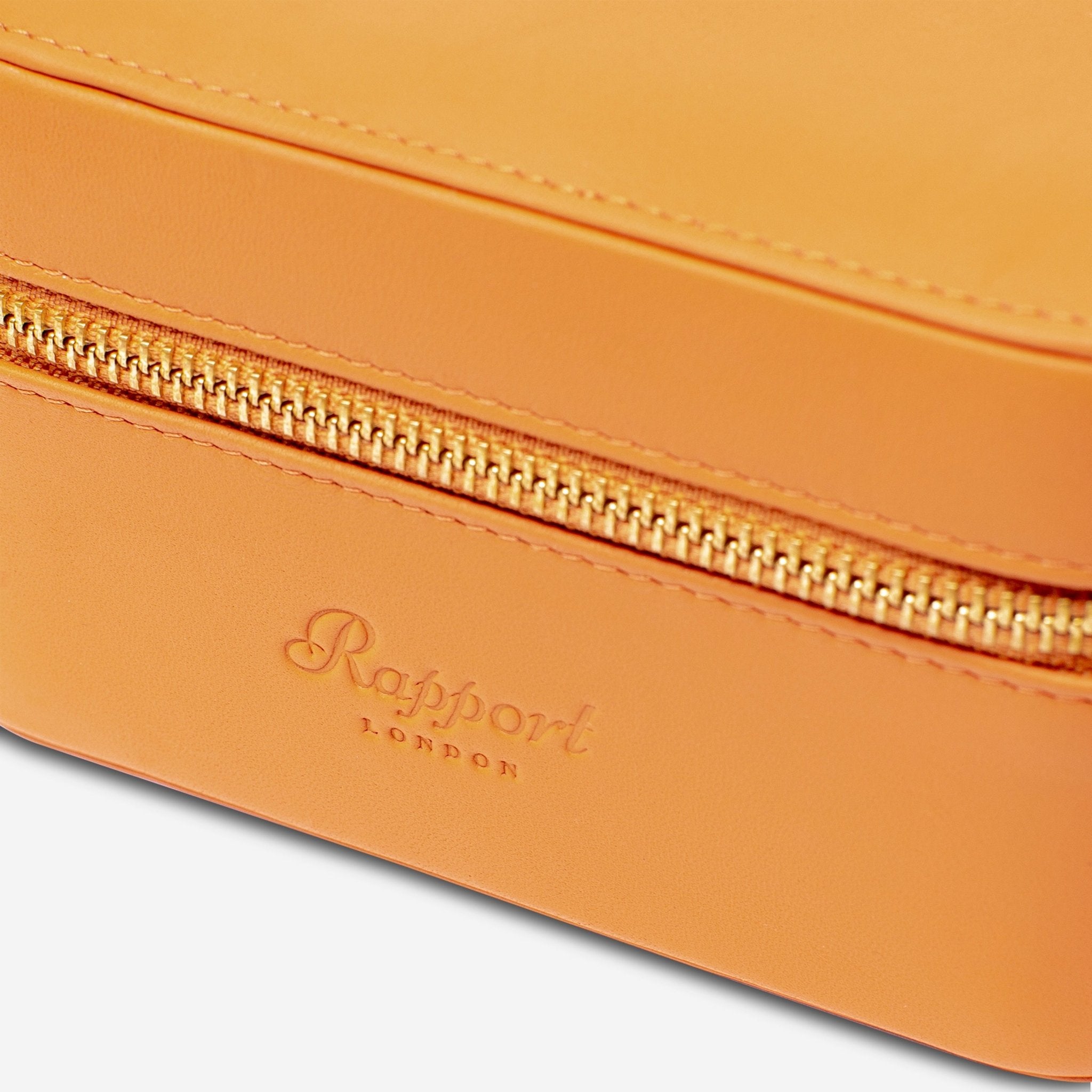 Rapport London Hyde Park Tan Smooth Leather Four Watch Zip Case D272 - THE SOLIST - Rapport
