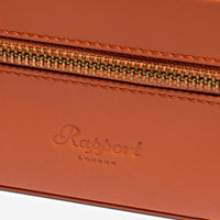 Rapport London Hyde Park Tan Smooth Leather Two Watch Zip Case D262 - THE SOLIST - Rapport