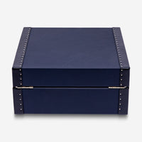 Rapport London Kensington Blue Smooth Leather Six Watch Box L321 - THE SOLIST - Rapport