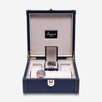 Rapport London Kensington Blue Smooth Leather Six Watch Box L321 - THE SOLIST - Rapport