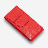 Rapport London Portobello Red Leather Watch Pouch D402 - THE SOLIST - Rapport