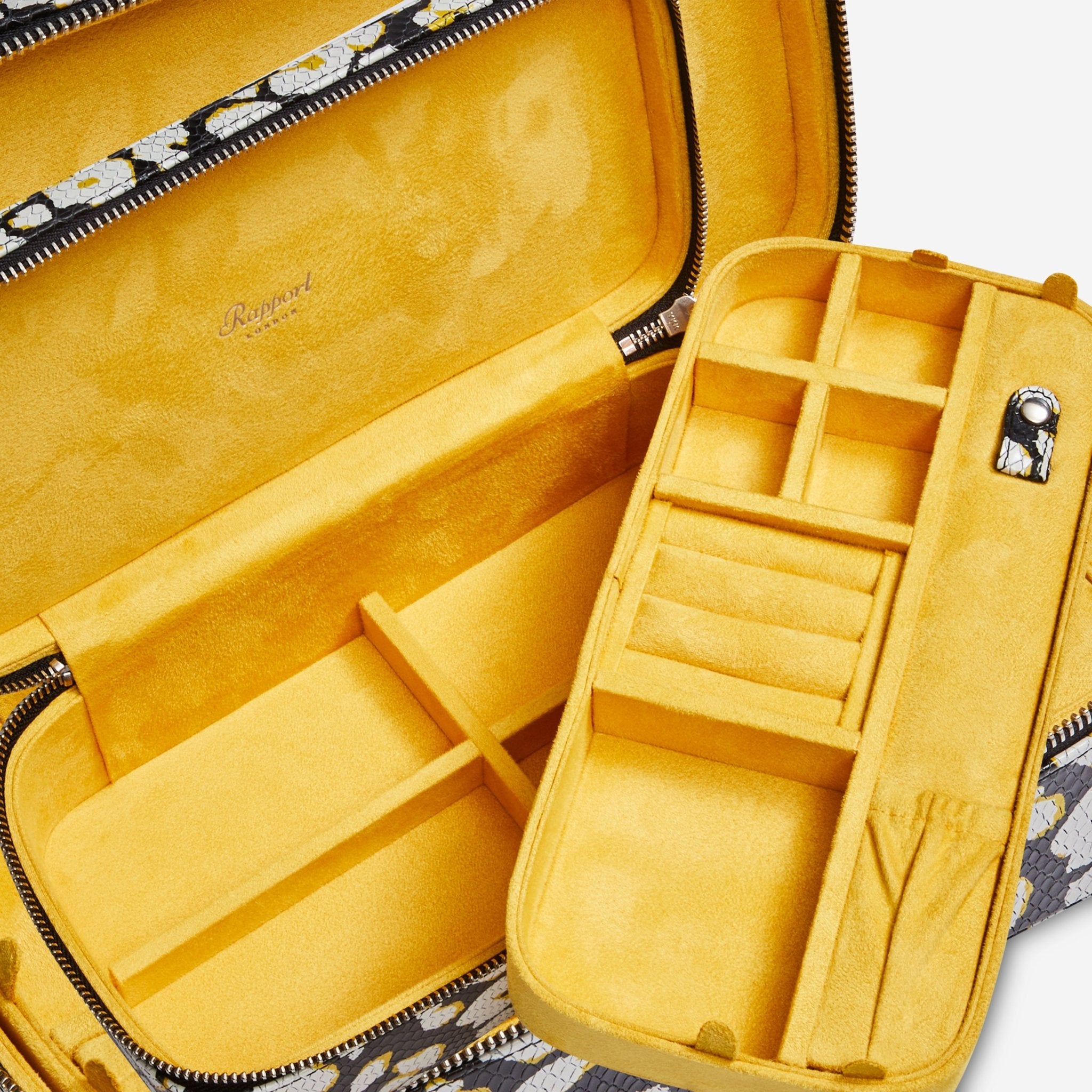 Rapport London Sloane Citrus Textured Leather Jewellery Zip Case J176 - THE SOLIST - Rapport