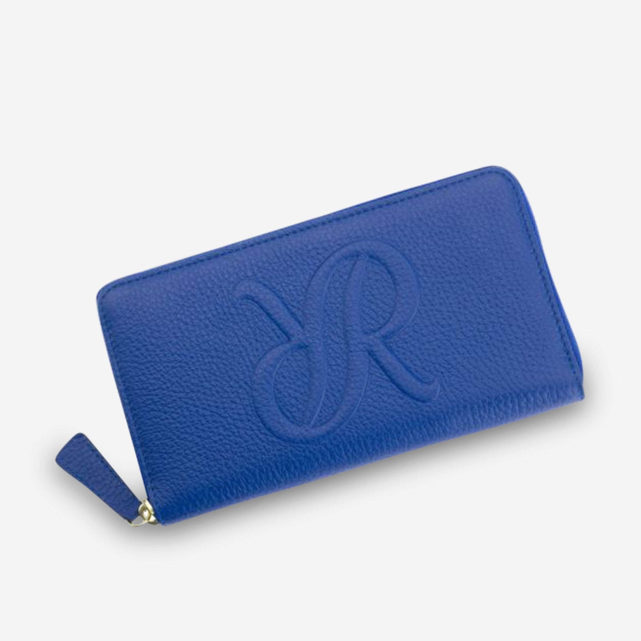 Rapport London Sussex Blue Leather Ladies Zip Wallet F135 - THE SOLIST - Rapport