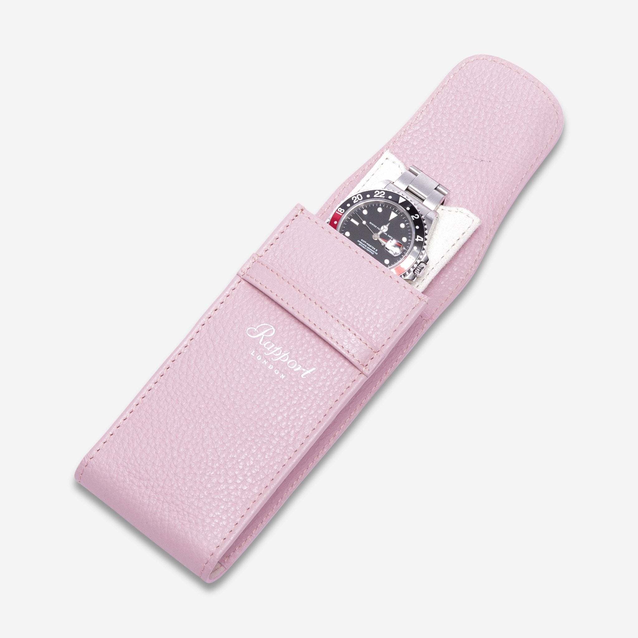 Rapport Portobello Pink Leather Single Watch Pouch D400