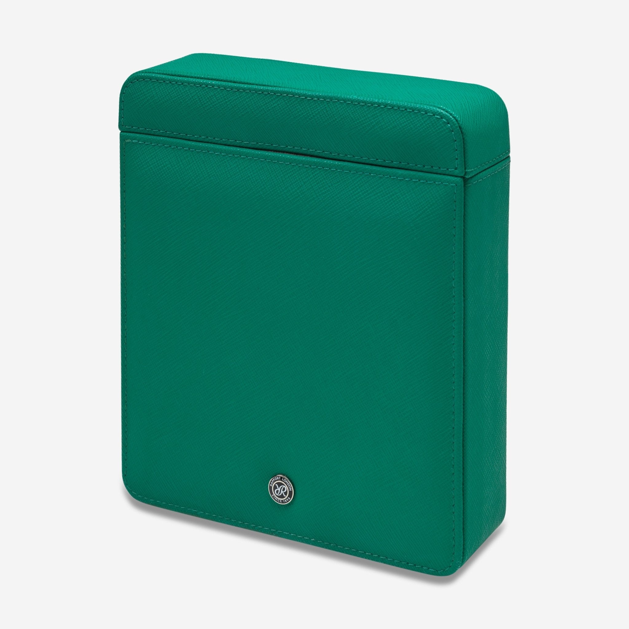 Rapport Via Green Leather Duo Watch Slipcase D422