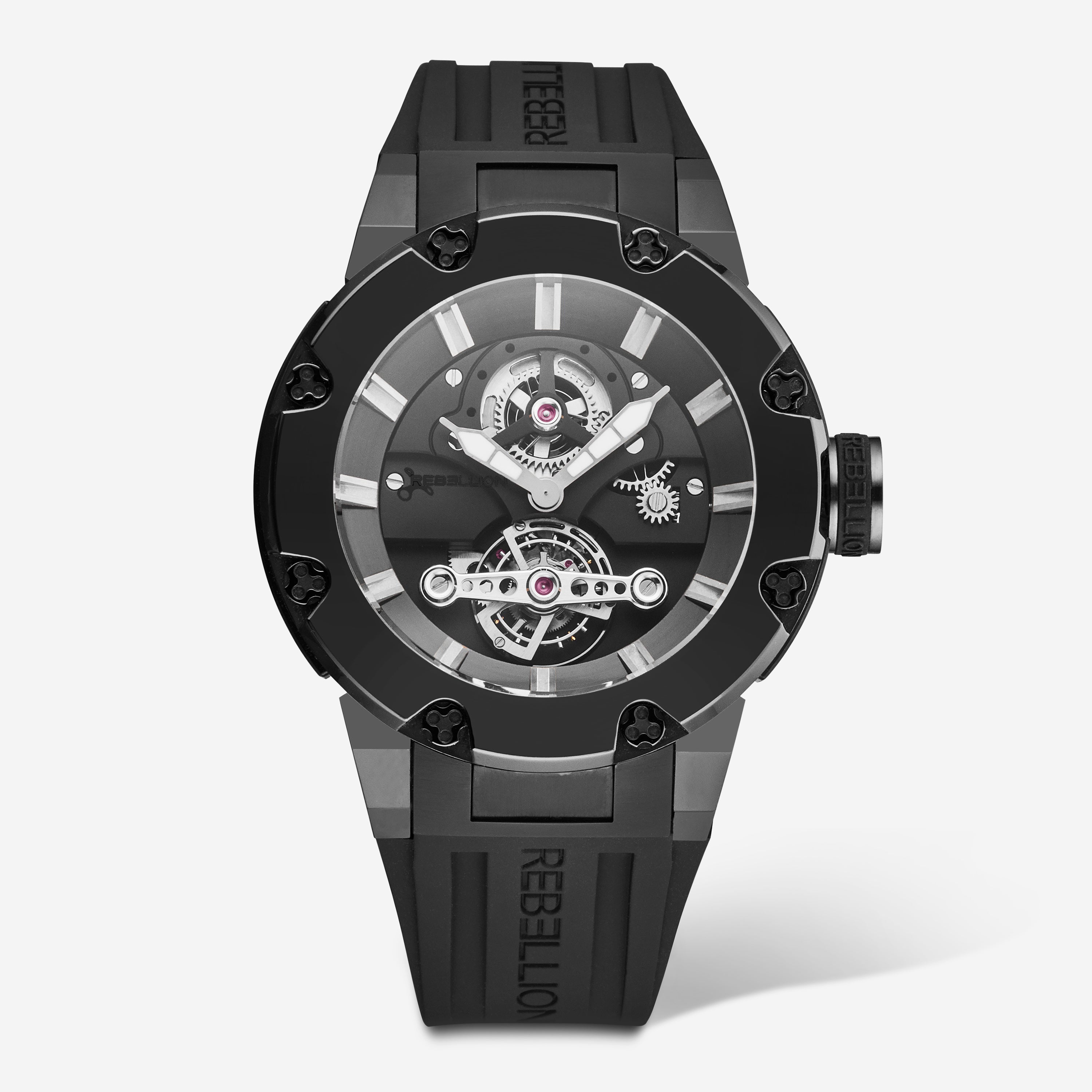 Rebellion Predator Tourbillon Titanium Automatic Men's Watch RBPRTOU.TB.BKG - THE SOLIST