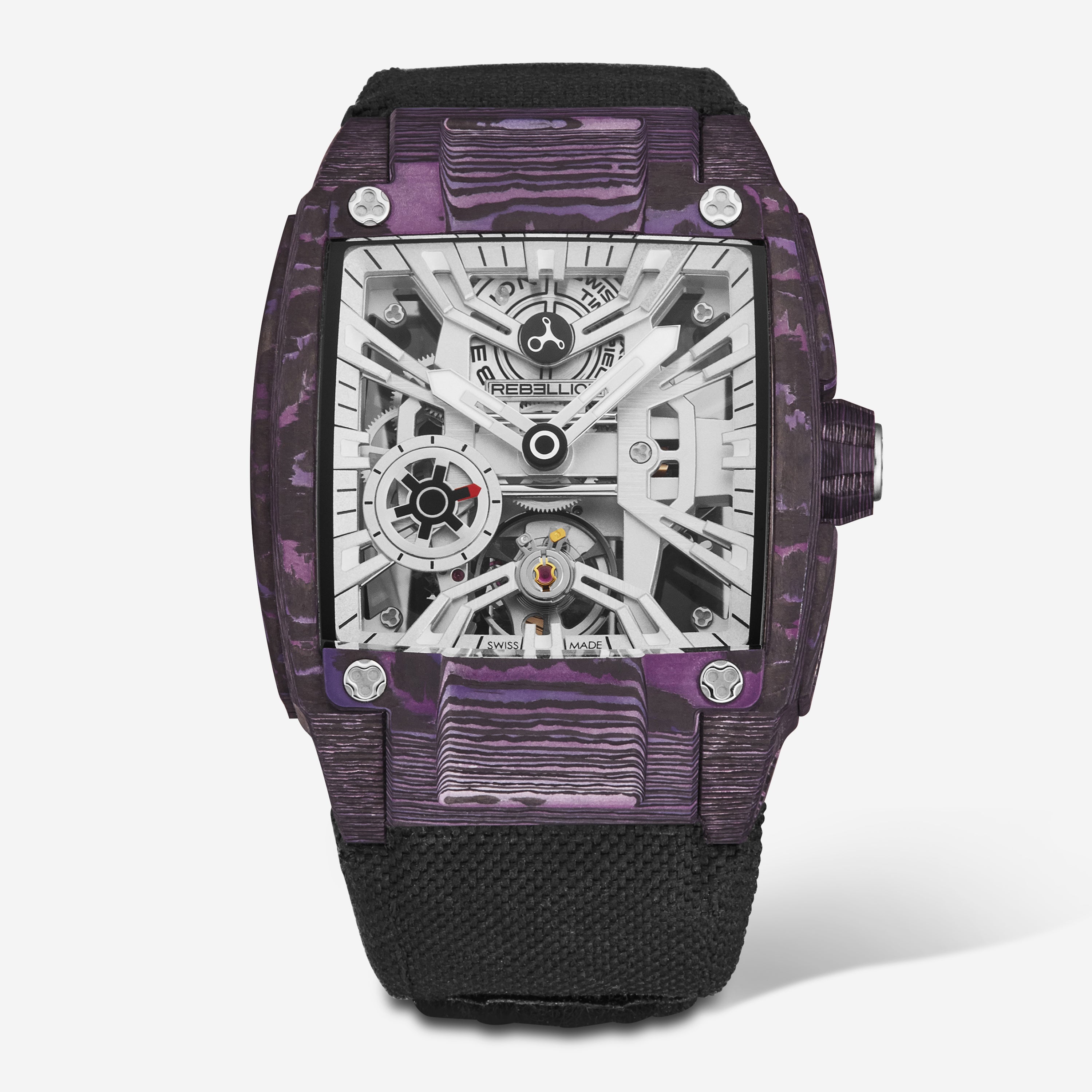 Rebellion Re-Volt Carbon Manual Wind Men's Watch RBREV3H.CA.PUH