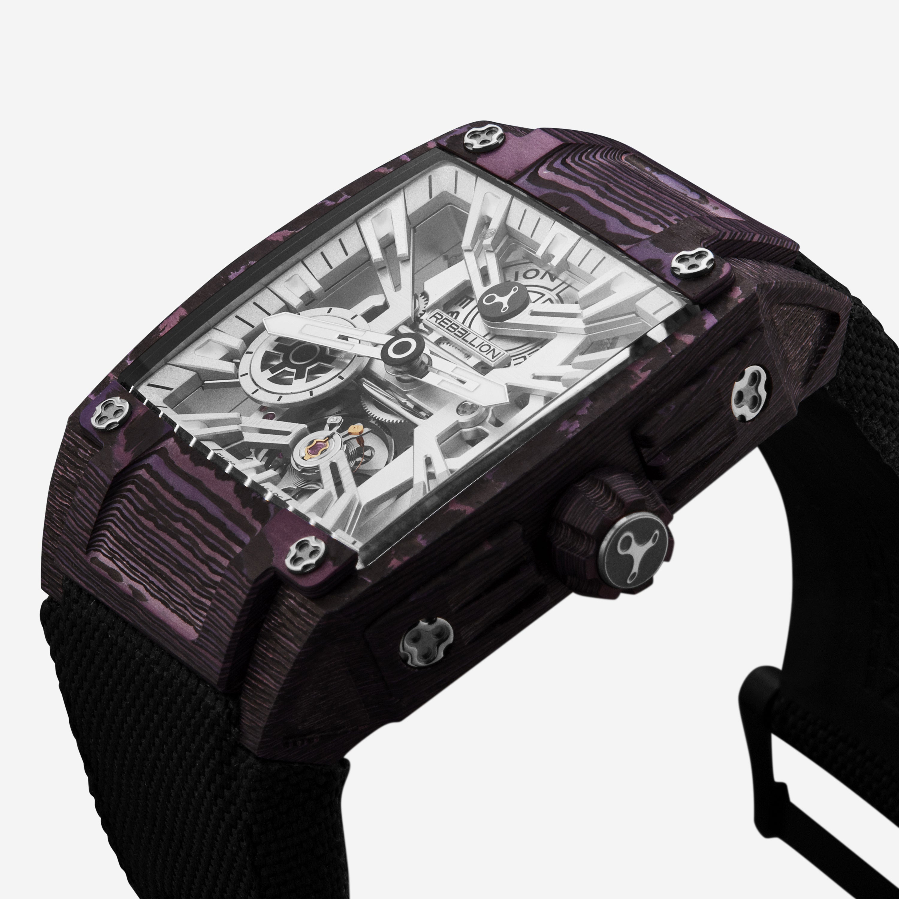 Rebellion Re-Volt Carbon Manual Wind Men's Watch RBREV3H.CA.PUH