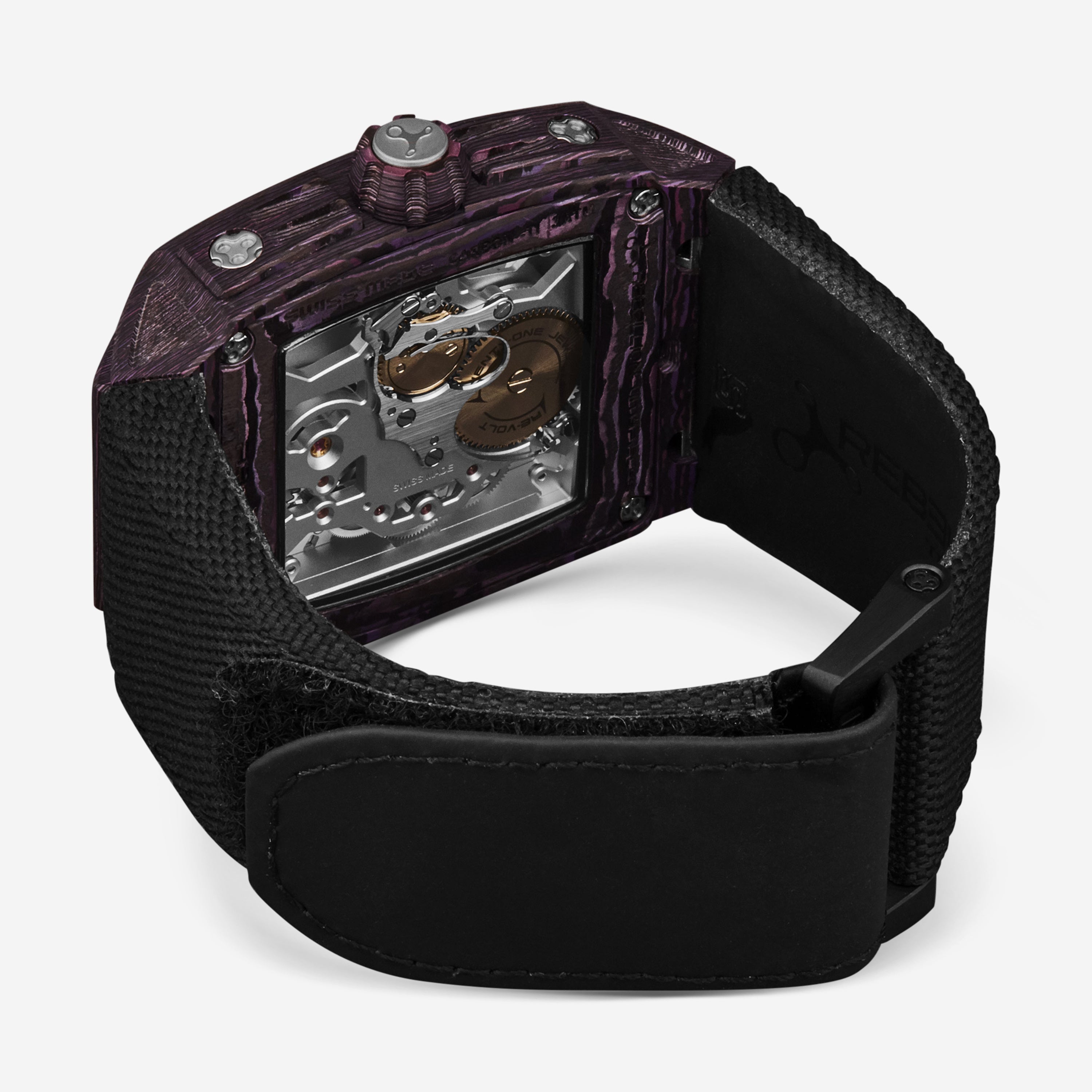 Rebellion Re-Volt Carbon Manual Wind Men's Watch RBREV3H.CA.PUH