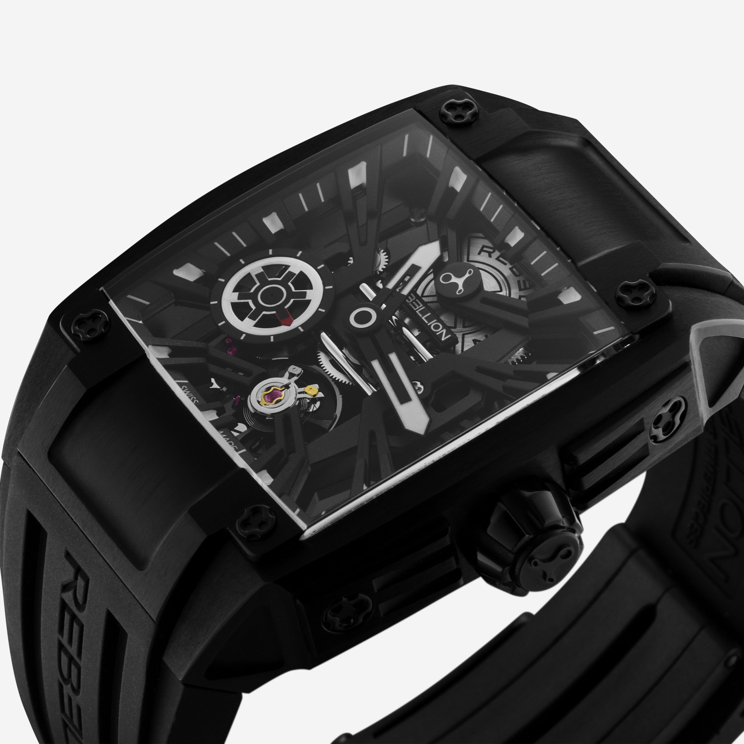 Rebellion Re-Volt Titanium Manual Wind Men's Watch RBREV3H.TB.BK - THE SOLIST