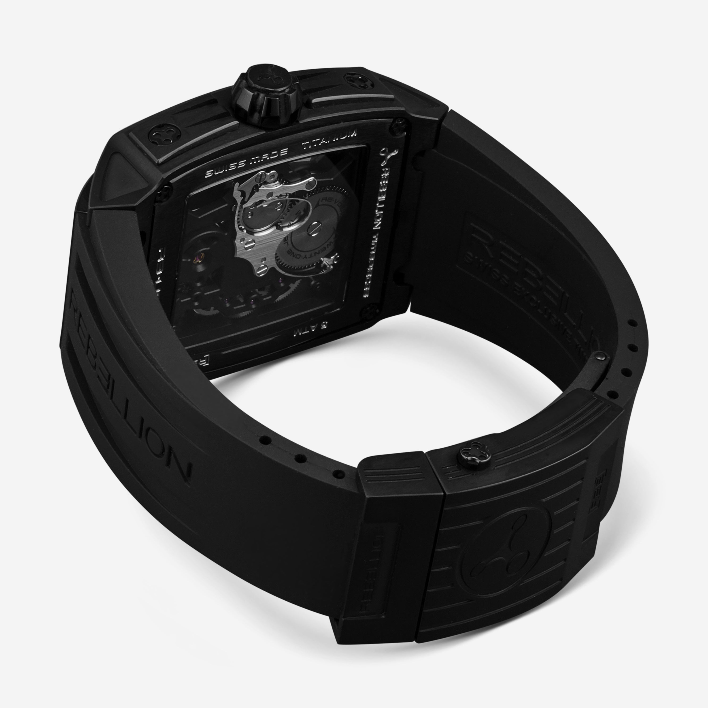 Rebellion Re-Volt Titanium Manual Wind Men's Watch RBREV3H.TB.BK - THE SOLIST