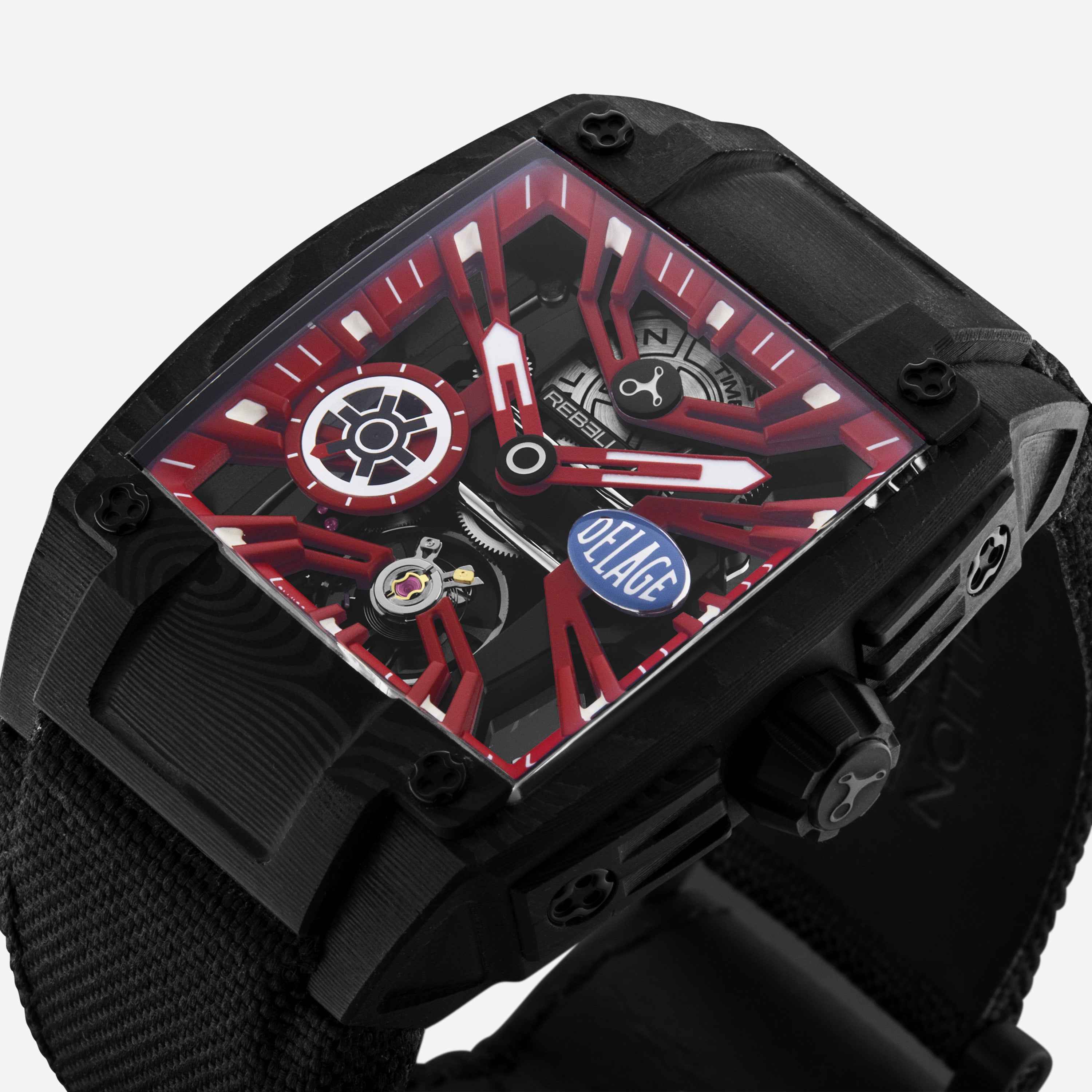 Rebellion Re-Volt Carbon Manual Wind Men's Watch RBREV3H.TCADELR - THE SOLIST