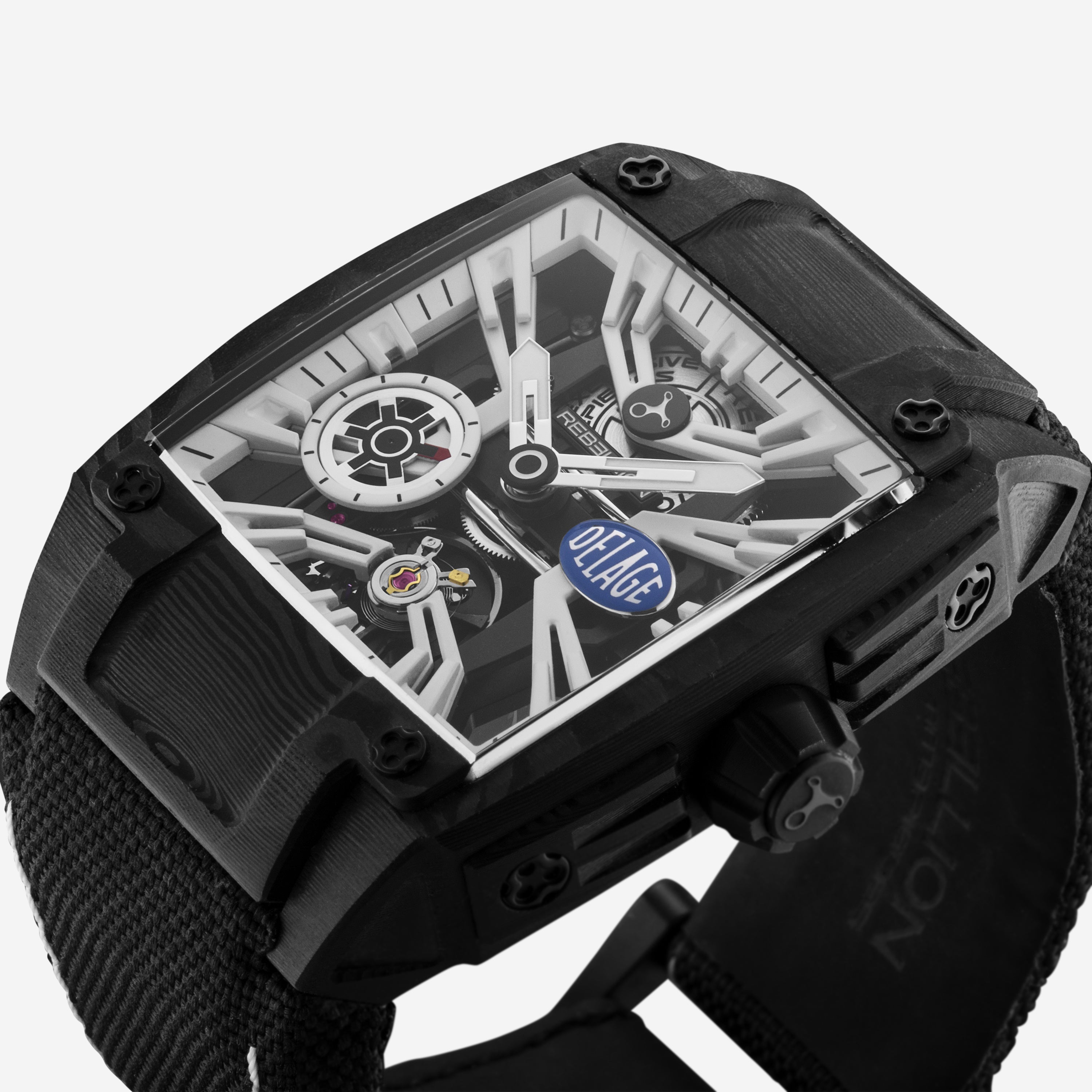 Rebellion Re-Volt Carbon Manual Wind Men's Watch RBREV3H.TCADELW