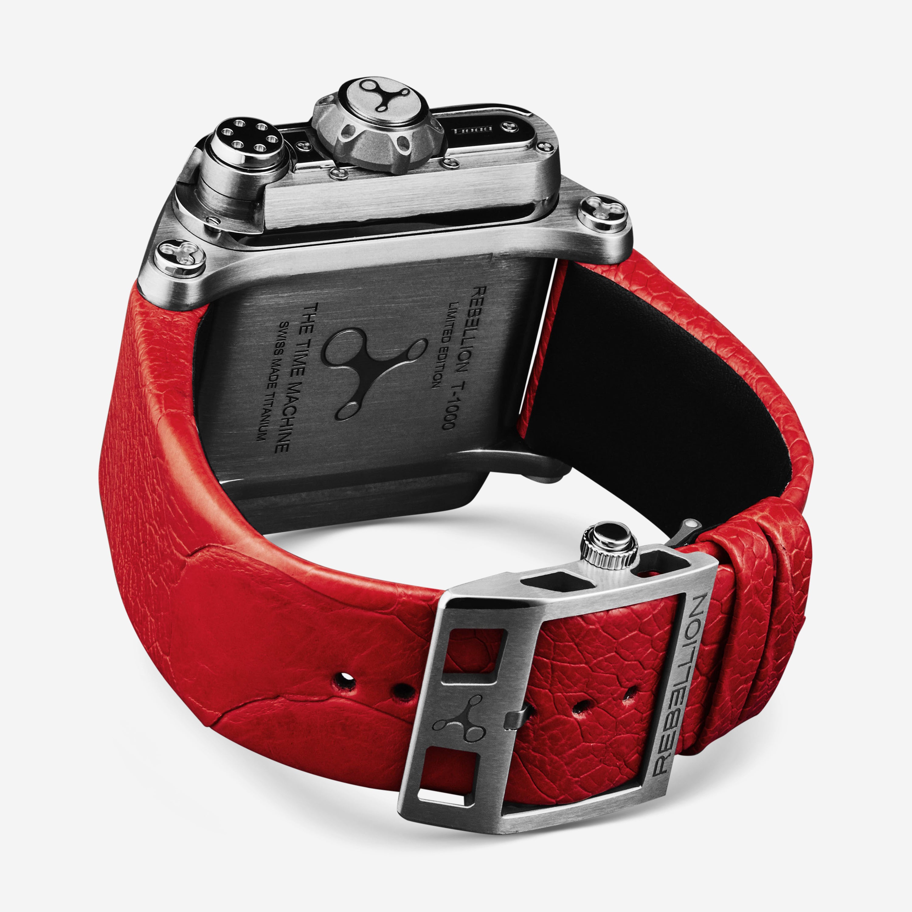 Rebellion T-1000 Titanium Manual Wind Men's Watch RBT1K.TI.RD