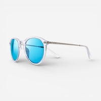 Revo Python III Crystal & H2O Heritage Blue Oval Sunglasses RE117709H20