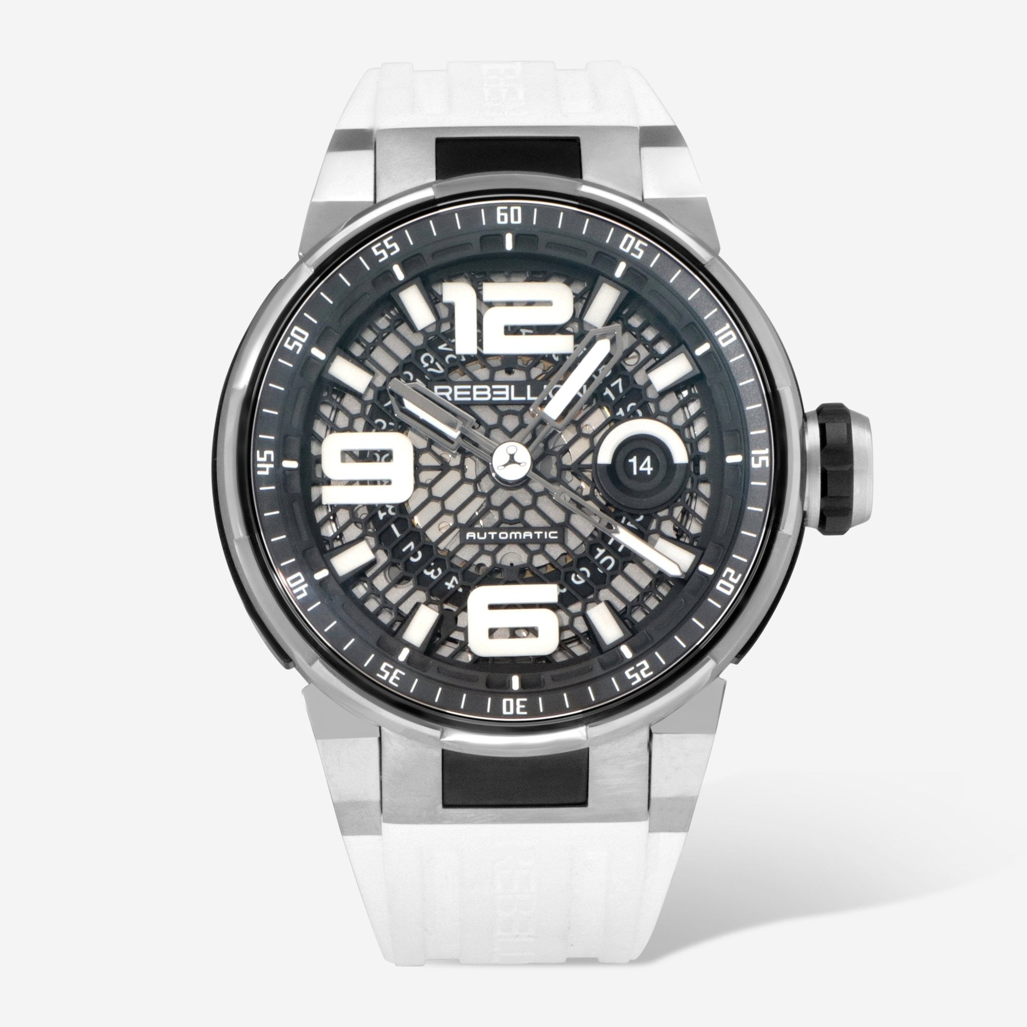 Rebellion Predator 2.0 3H Titanium Automatic Men's Watch RB.PR2.3H.TI.WH - THE SOLIST - Rebellion