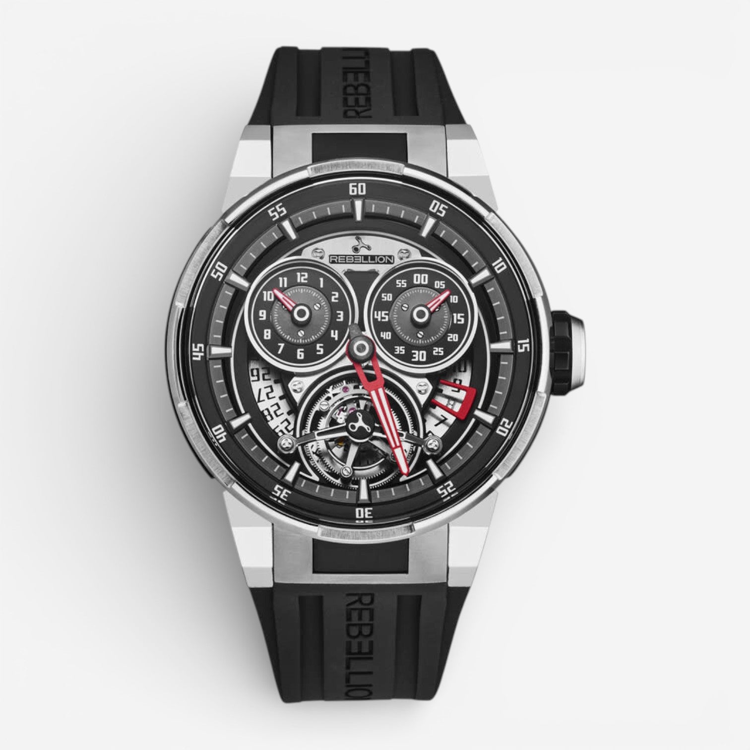 Rebellion Predator 2.0 Tourbillon Titanium Automatic Men's Watch RB.PR2.TOU.TI.BK - THE SOLIST