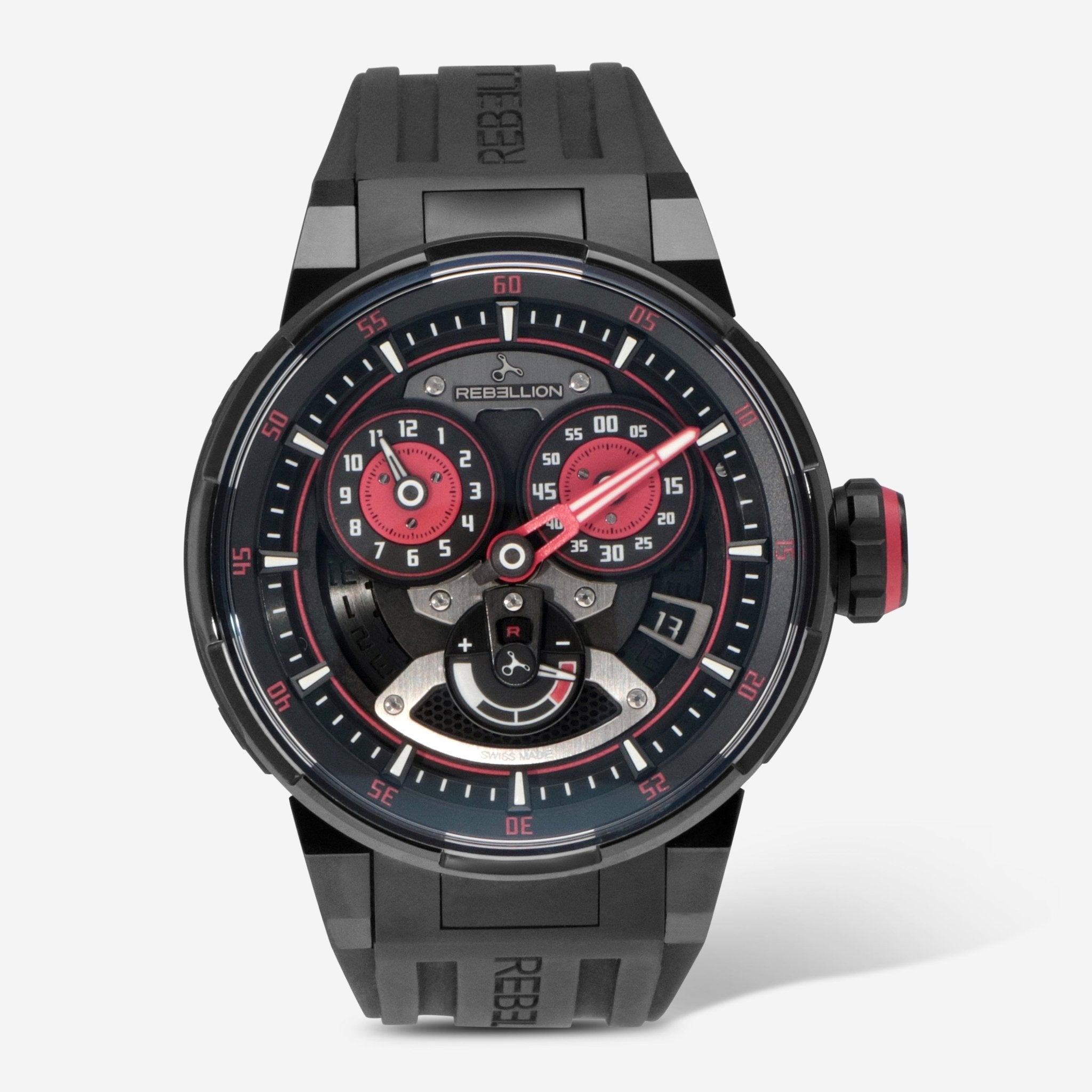 Rebellion Predator 2.0 Regulator Titanium Automatic Men's Watch RB.PR2.REG.TB.BKRD - THE SOLIST - Rebellion