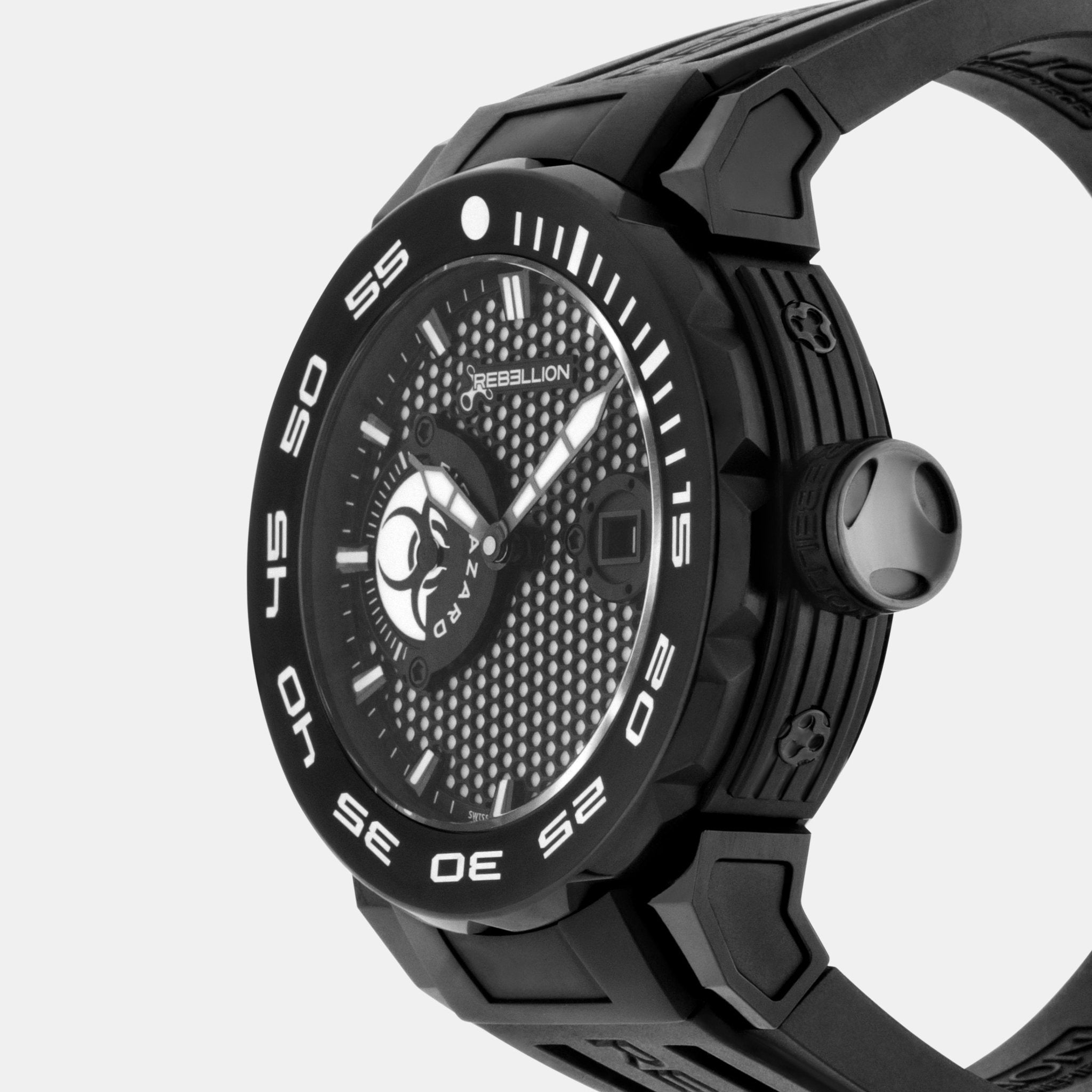 Rebellion Predator APNEA Black Titanium Automatic Men's Watch RB.PAP.3H.TB.BIOH - THE SOLIST - Rebellion