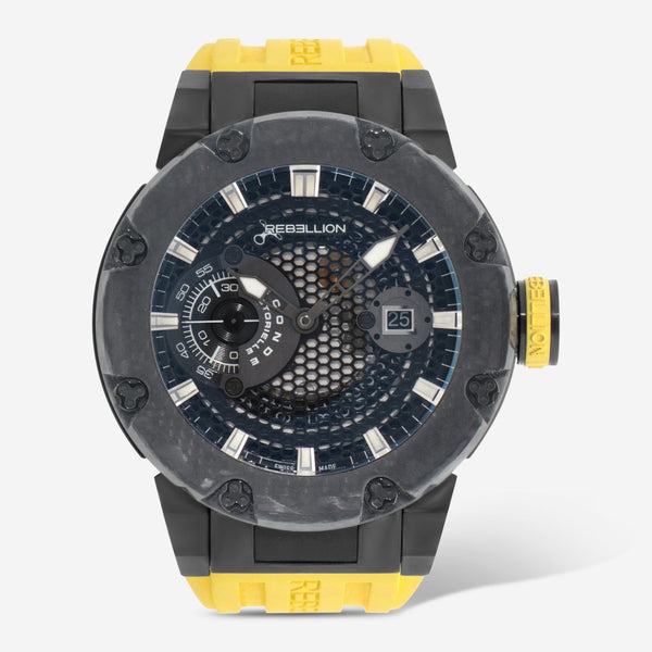 Rebellion Predator Carbon Automatic Men's Watch RB.PR.3H.CA.YW - THE SOLIST - Rebellion