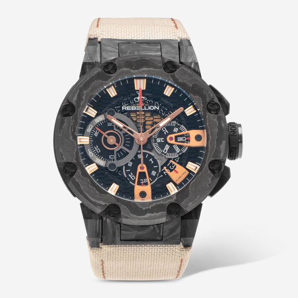 Rebellion Predator Chrono Dakar 2024 Carbon Automatic Men's Watch RB.PR.CH.CA.DAK24 - THE SOLIST - Rebellion