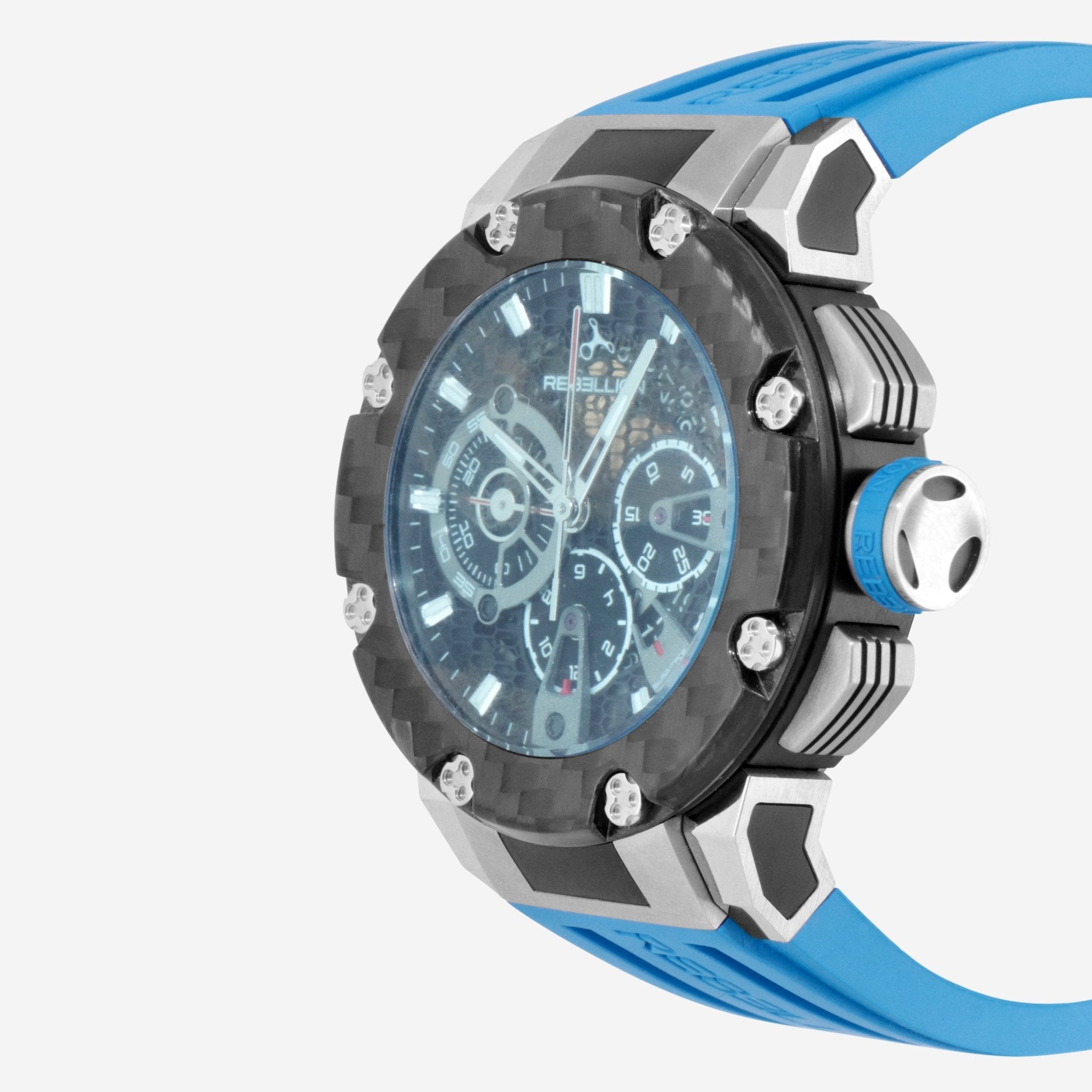 Rebellion Predator Chrono Titanium & Carbon Fiber Automatic Men's Watch RB.PR.CH.TICF.BK.G2 - THE SOLIST - Rebellion