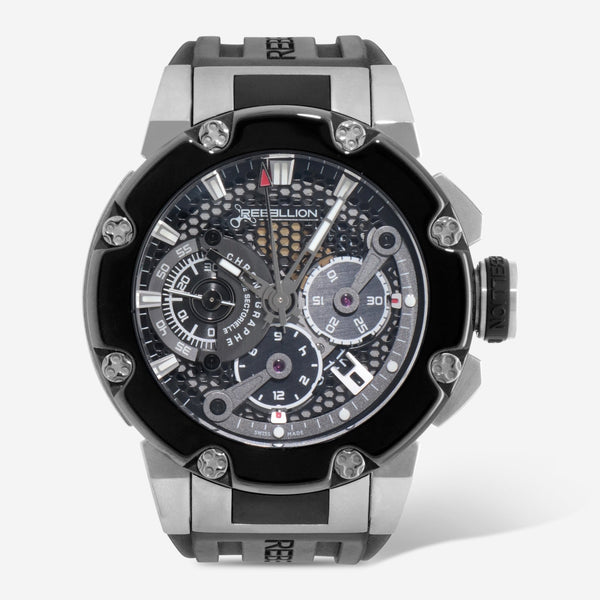 Rebellion Predator Chrono Titanium & Ceramic Automatic Men's Watch RB.PR.CH.TIBC.BK - THE SOLIST - Rebellion