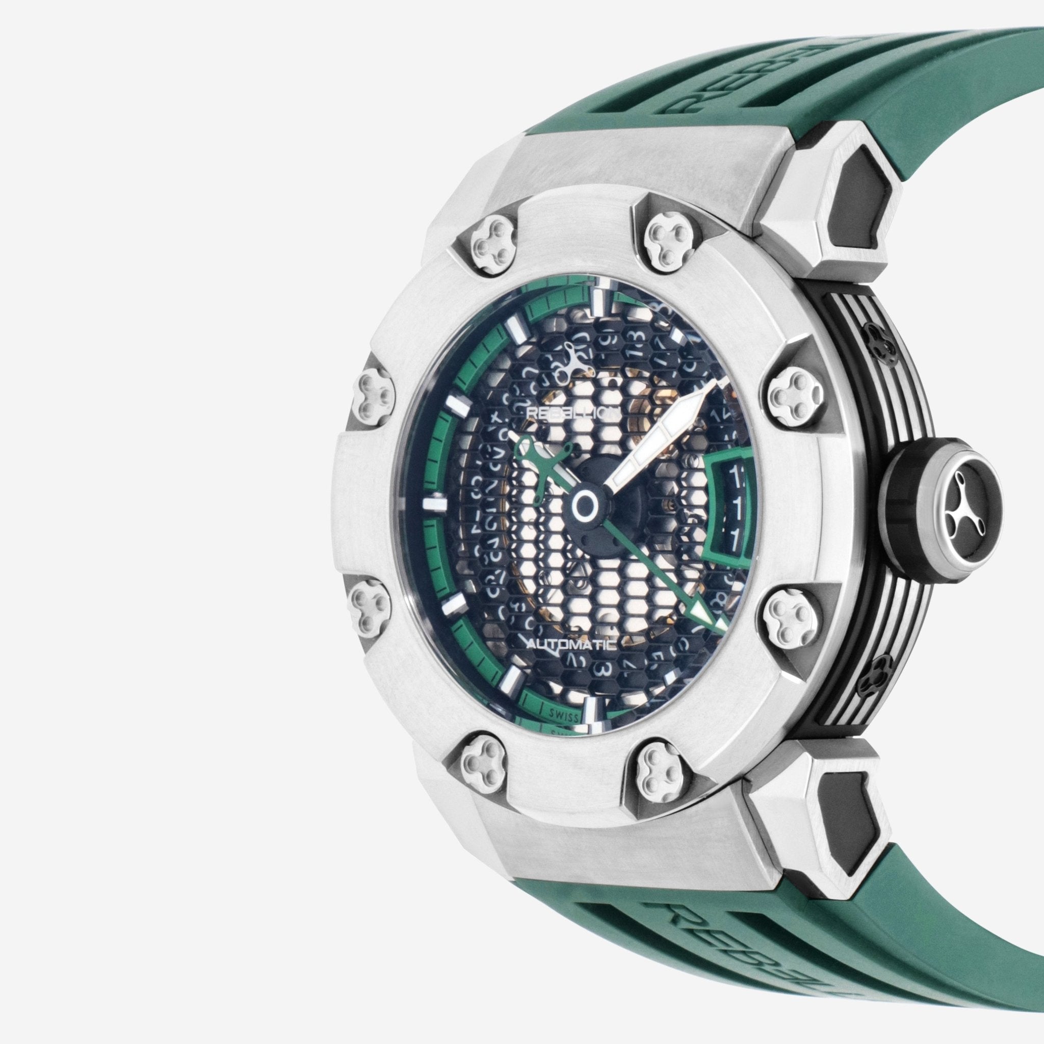 Rebellion Predator S 3H Titanium Automatic Men's Watch RB.PRS.3H.TI.GR - THE SOLIST - Rebellion