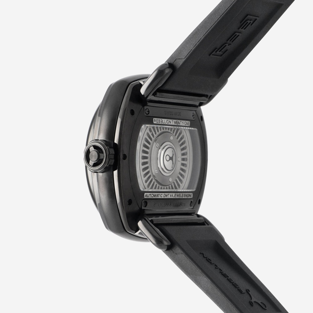 Rebellion Twenty - One Stainless Steel Automatic Men's Watch RB.21.GMT.SB.T07 - THE SOLIST - Rebellion