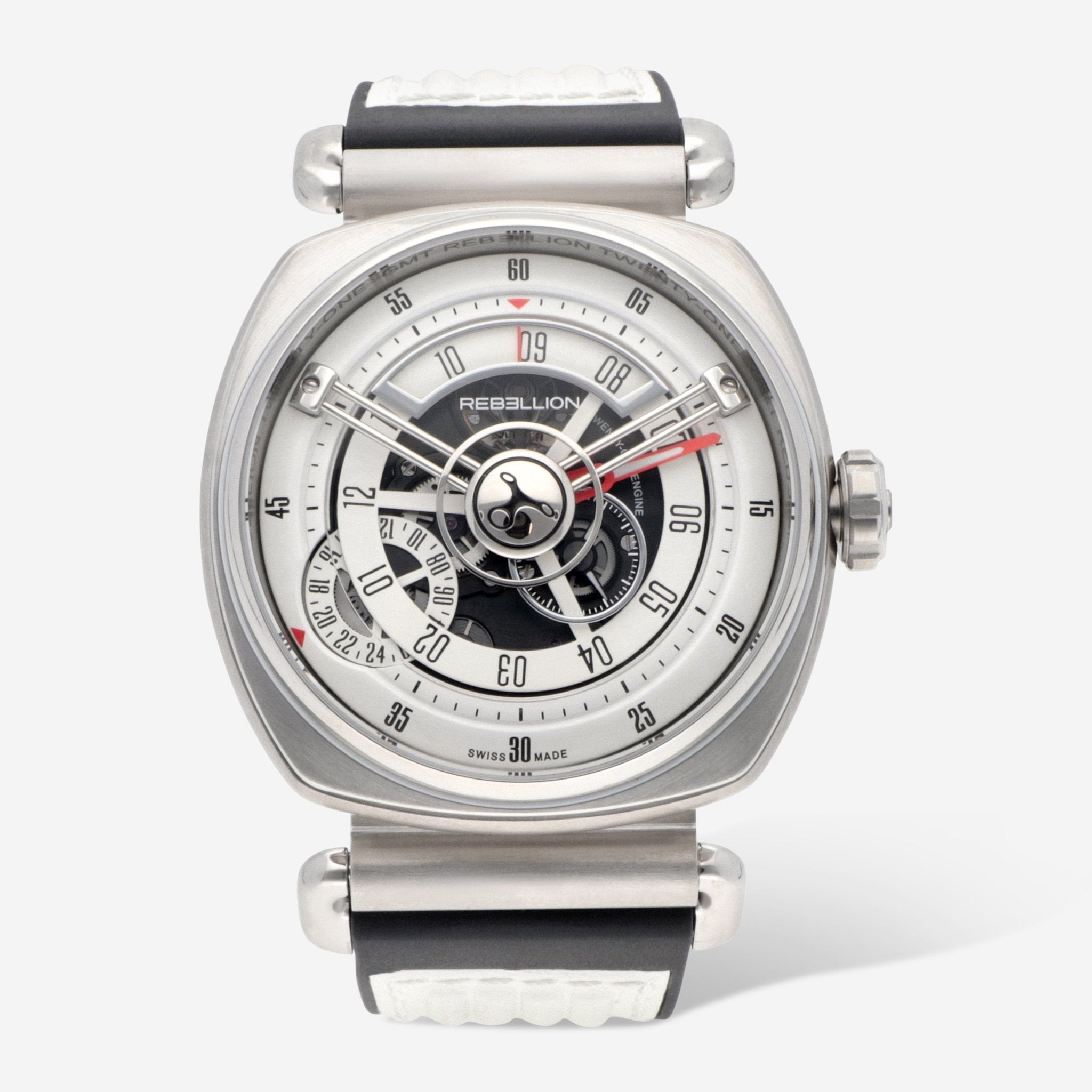 Rebellion Twenty - One Stainless Steel Automatic Men's Watch RB.21.GMT.ST.T03 - THE SOLIST - Rebellion