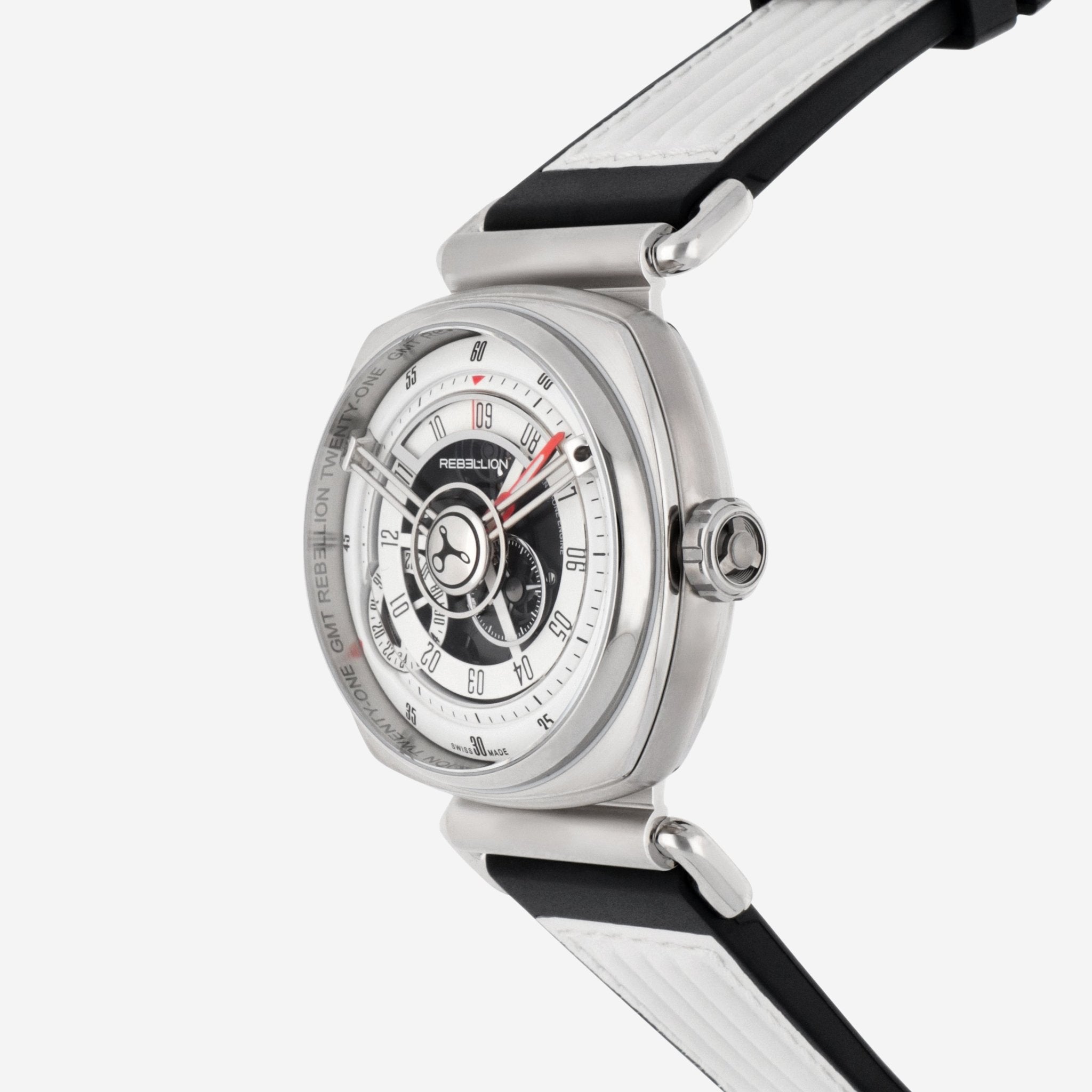 Rebellion Twenty - One Stainless Steel Automatic Men's Watch RB.21.GMT.ST.T03 - THE SOLIST - Rebellion