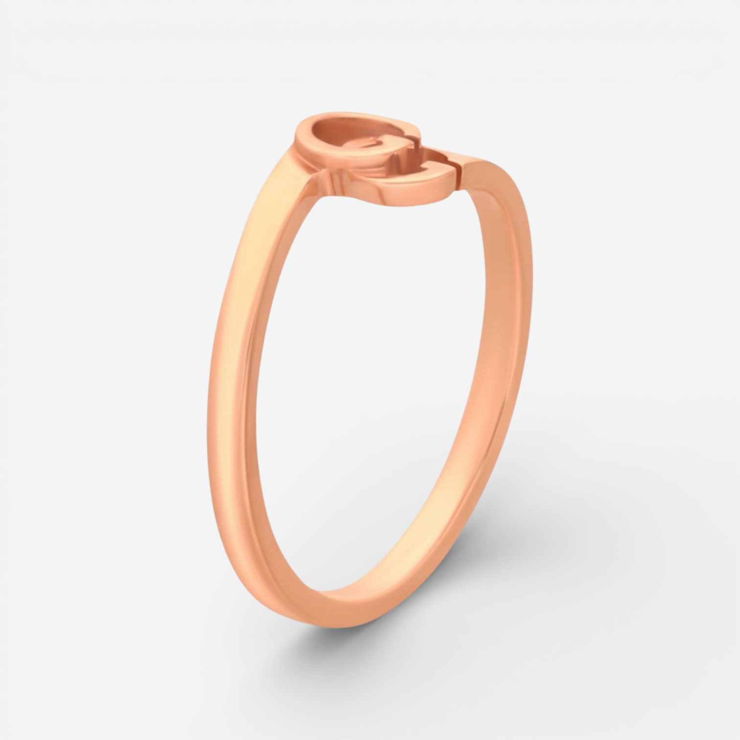 Gucci GG Running 18K Rose Gold Ring YBC4571220010 - THE SOLIST