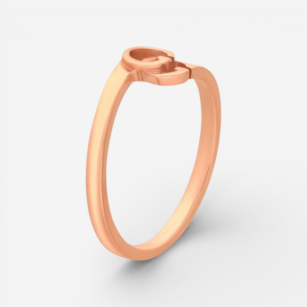 Gucci GG Running 18K Rose Gold Ring YBC4571220010 - THE SOLIST
