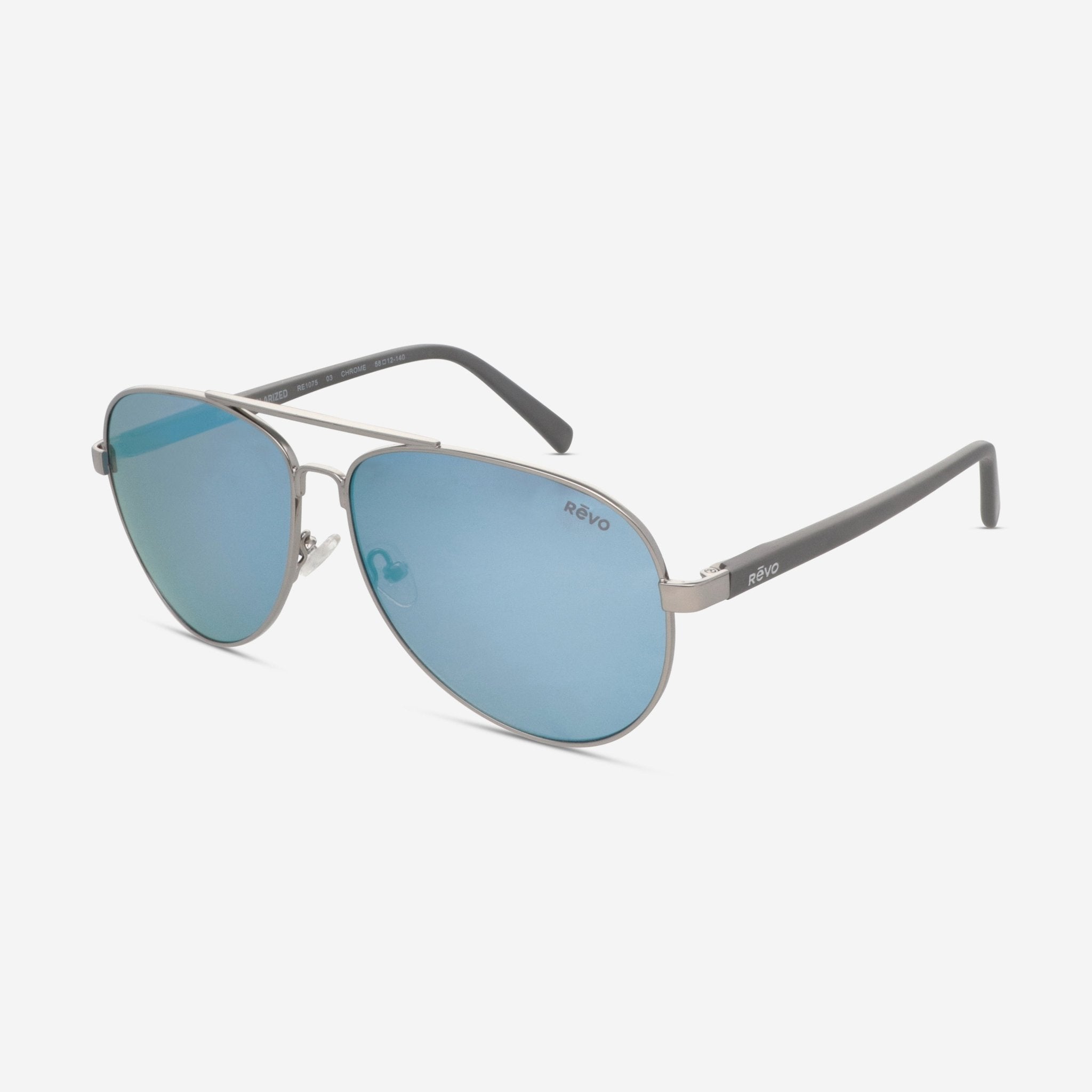 Revo Crest Chrome Blue Water Aviator Men's Sunglasses RE.1075.03.BL - THE SOLIST - Revo