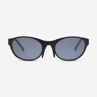 Revo Icon Oval Satin Black & Graphite Oval Sunglasses RE119701GY - THE SOLIST - Revo