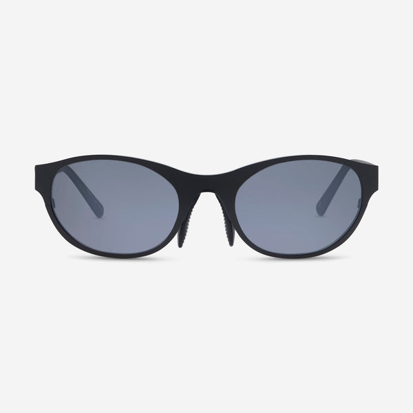 Revo Icon Oval Satin Black & Graphite Oval Sunglasses RE119701GY - THE SOLIST - Revo