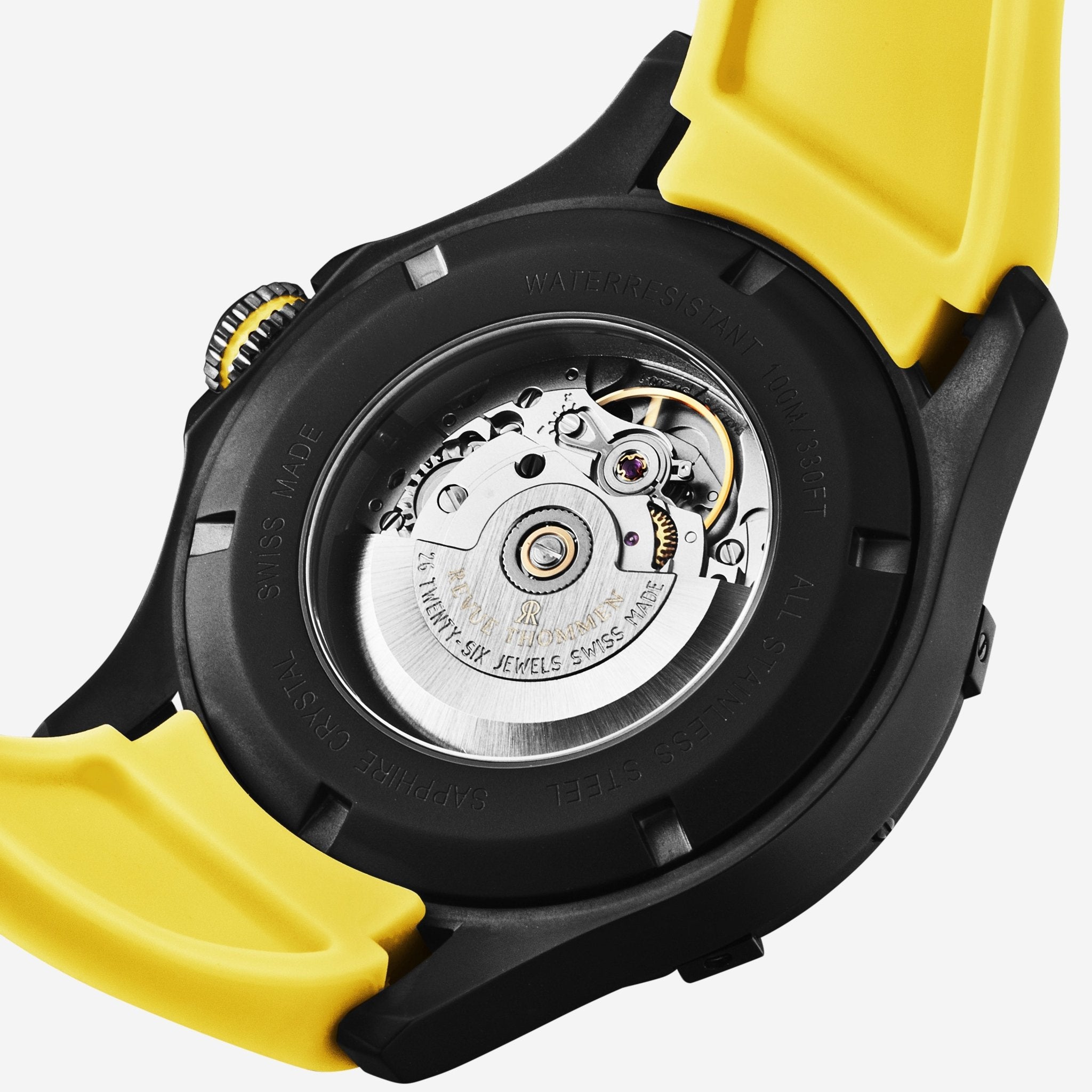 Revue Thommen Air Speed Black Dial Stainless Steel Automatic Men's Watch 16070.4778 - THE SOLIST - Revue Thommen