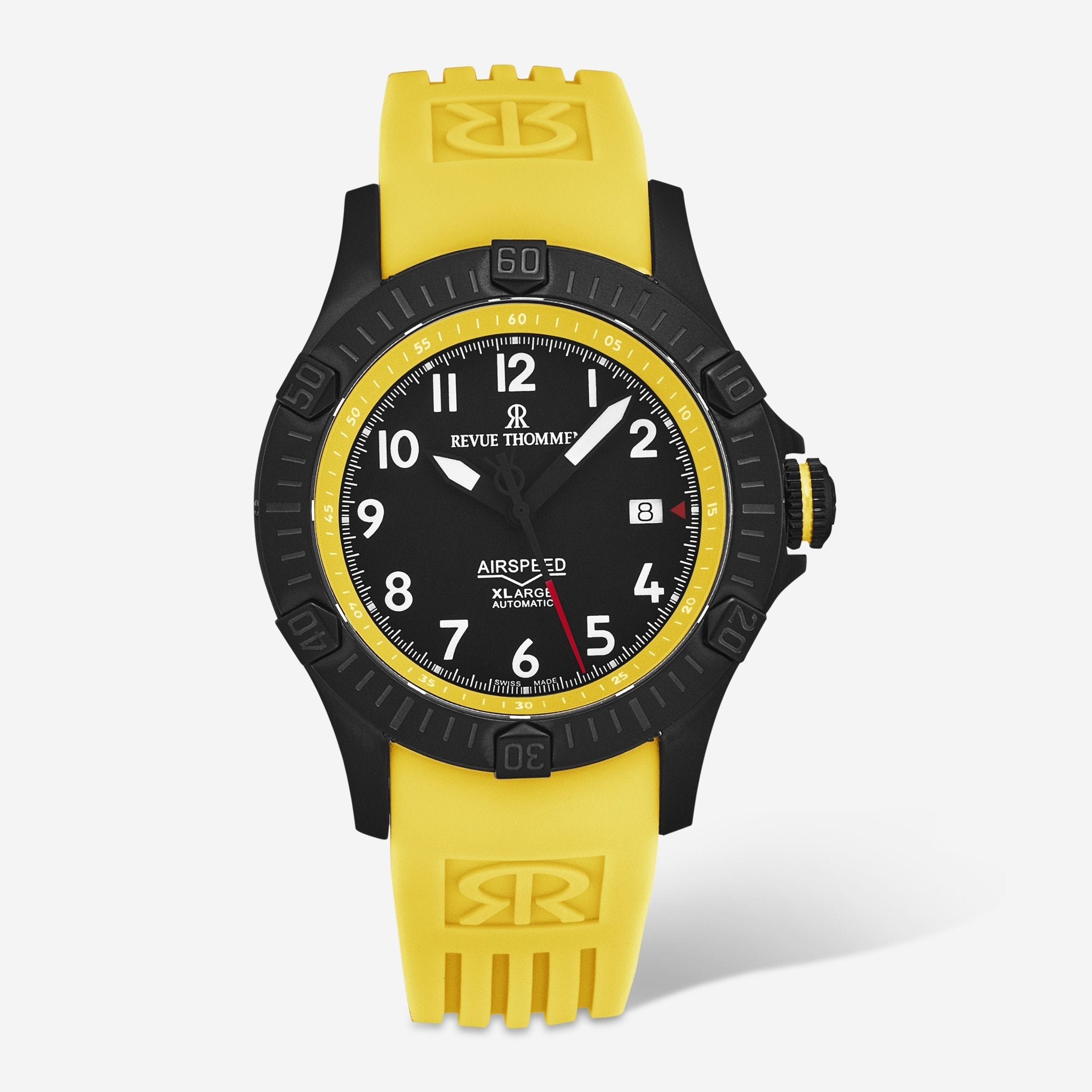 Revue Thommen Air Speed Black Dial Stainless Steel Automatic Men's Watch 16070.4778 - THE SOLIST - Revue Thommen