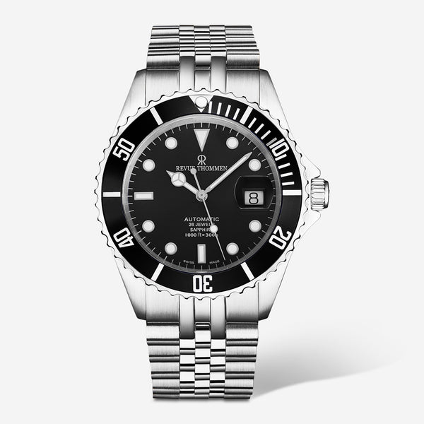 Revue Thommen Diver Black Dial Stainless Steel Automatic Men's Watch 17571.2237 - THE SOLIST - Revue Thommen