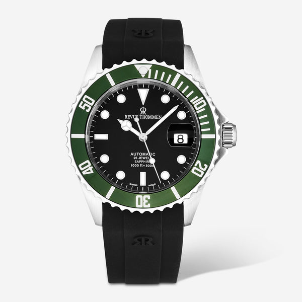 Revue Thommen Diver Black Dial Stainless Steel Automatic Men's Watch 17571.2834 - THE SOLIST - Revue Thommen