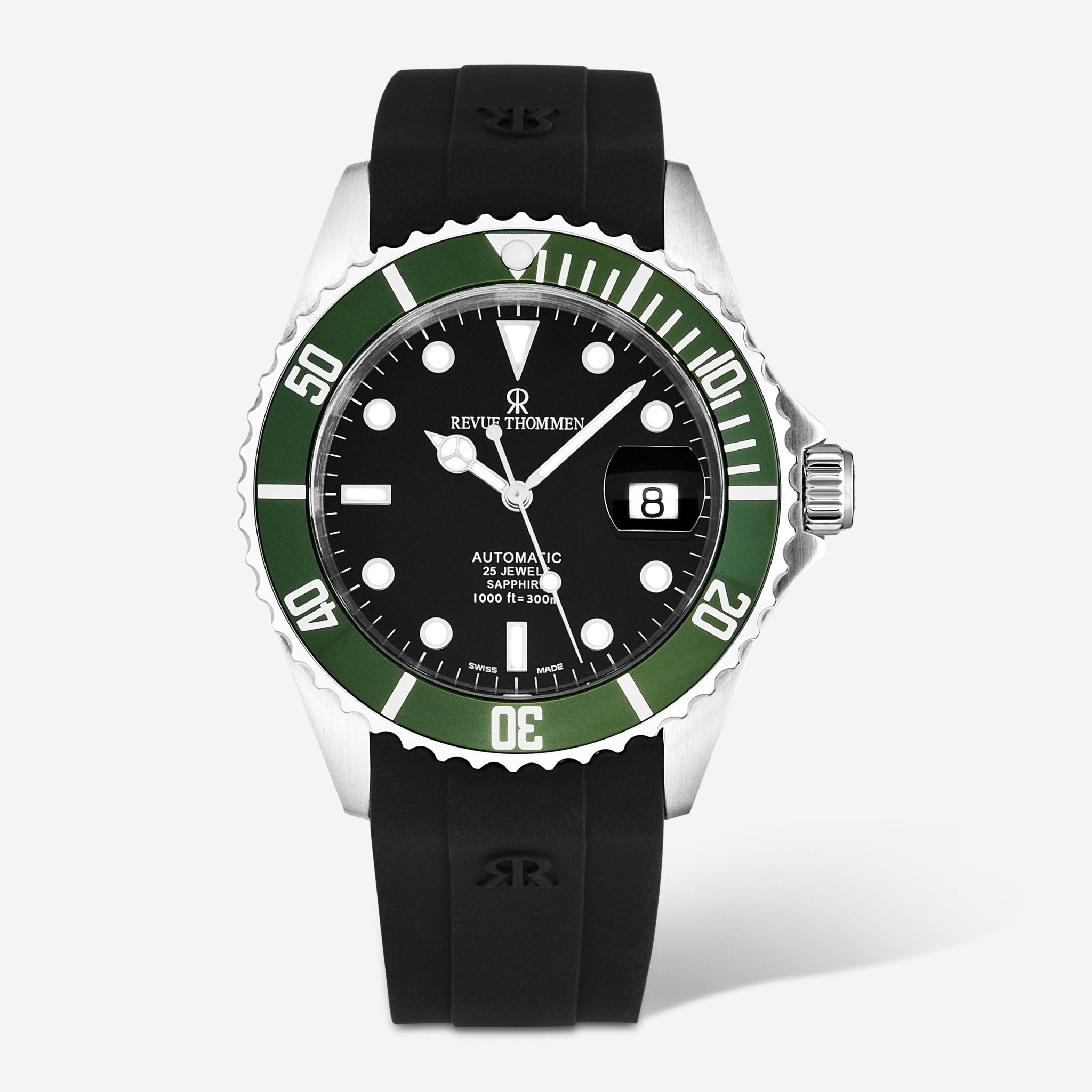 Revue Thommen Diver Black Dial Stainless Steel Automatic Men's Watch 17571.2834