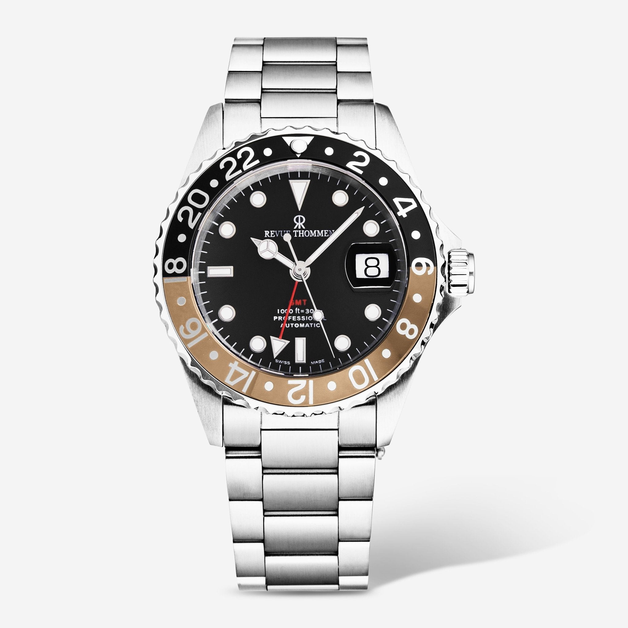 Revue Thommen Diver Black Dial Stainless Steel Automatic Men's Watch 17572.2132 - THE SOLIST - Revue Thommen