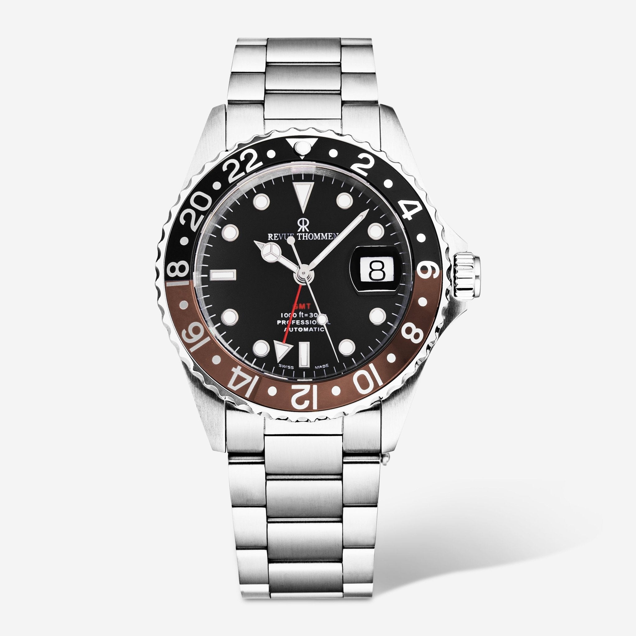 Revue Thommen Diver Black Dial Stainless Steel Automatic Men's Watch 17572.2139 - THE SOLIST - Revue Thommen