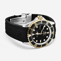 Revue Thommen Diver Black Rubber Stainless Steel Automatic Men's Watch 17571.2847 - THE SOLIST - Revue Thommen