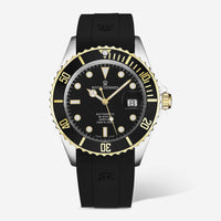 Revue Thommen Diver Black Rubber Stainless Steel Automatic Men's Watch 17571.2847 - THE SOLIST - Revue Thommen