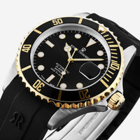 Revue Thommen Diver Black Rubber Stainless Steel Automatic Men's Watch 17571.2847 - THE SOLIST - Revue Thommen