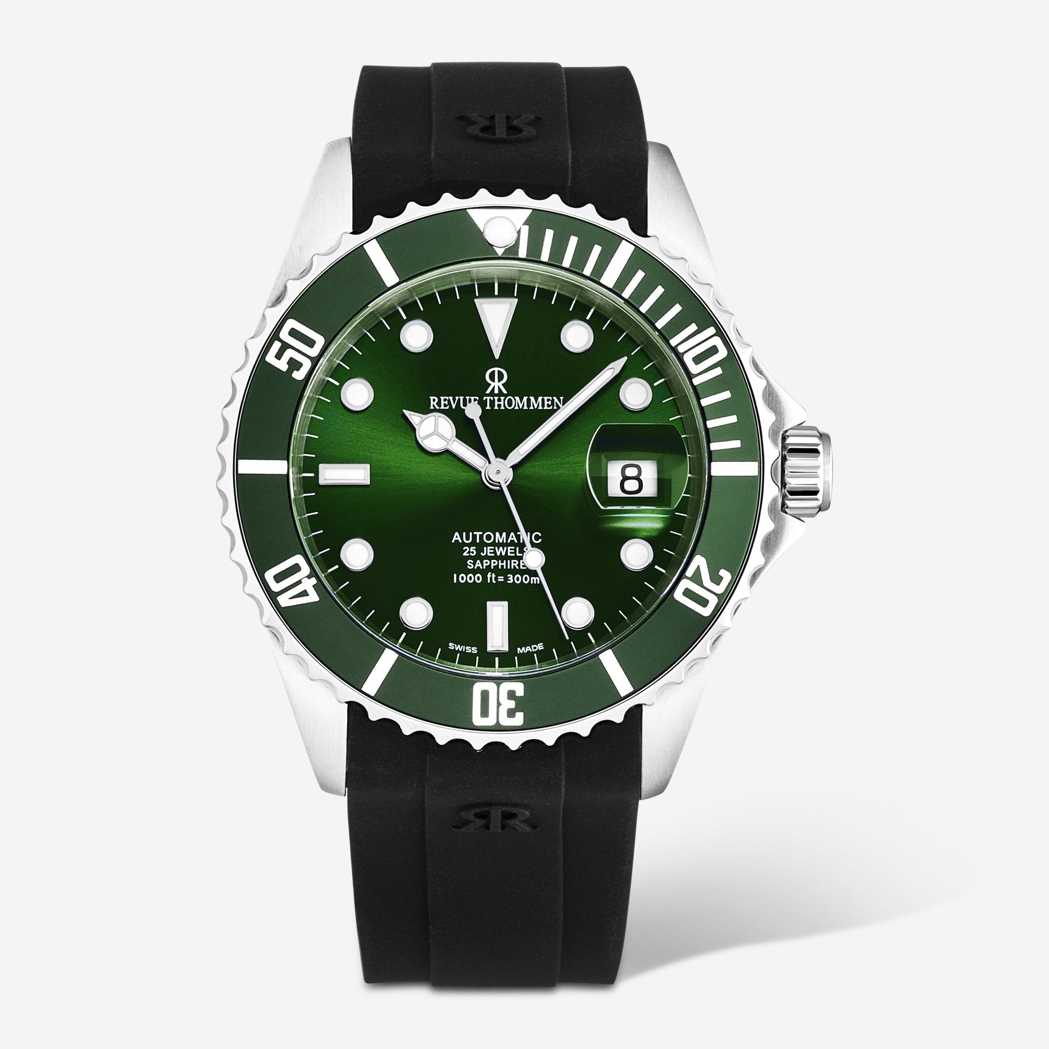 Revue Thommen Diver Green Dial Stainless Steel Automatic Men's Watch 17571.2829 - THE SOLIST - Revue Thommen
